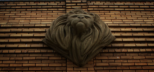 Lion Head Sign
